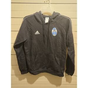 Adidas Hoodie Mens M AC Connecticut Soccer Pullover Hooded Sweatshirt Black